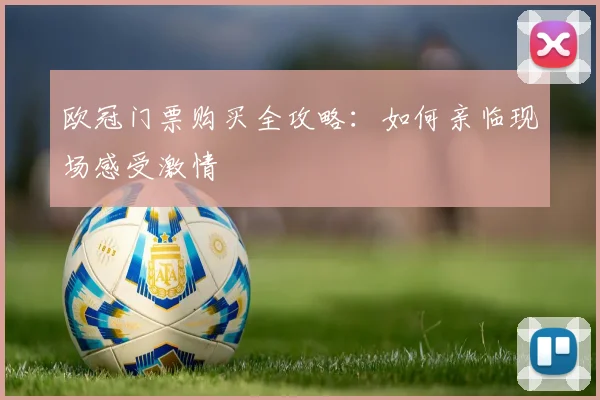 欧冠门票购买全攻略：如何亲临现场感受激情